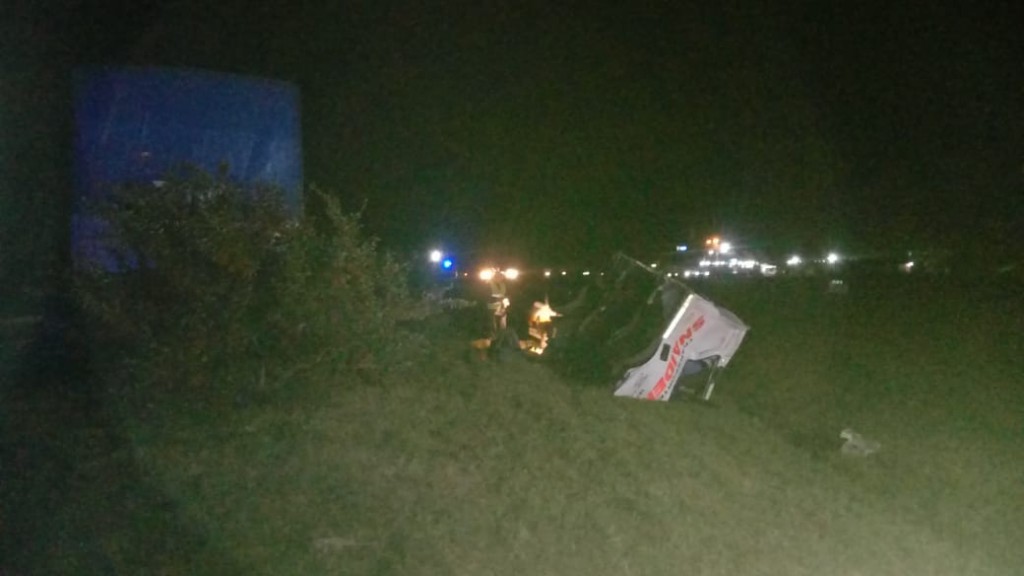 Choque de camiones en ruta 9