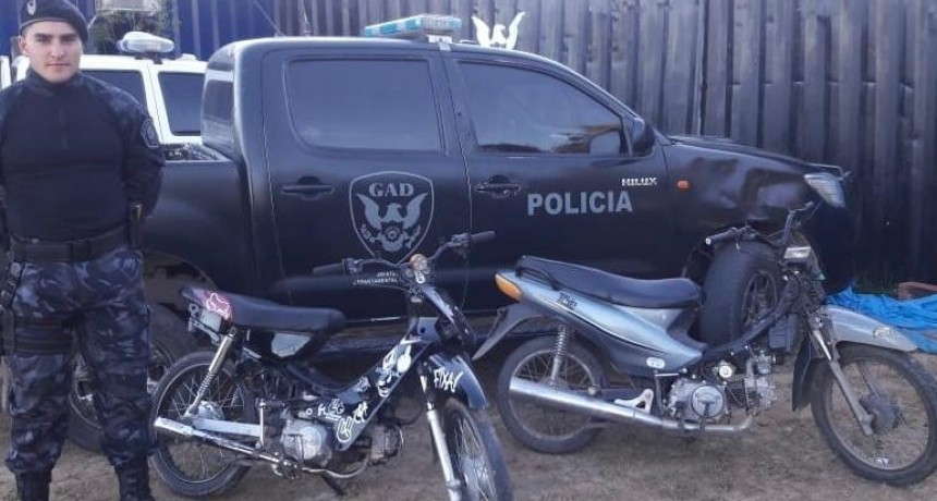 Secuestraron dos motos