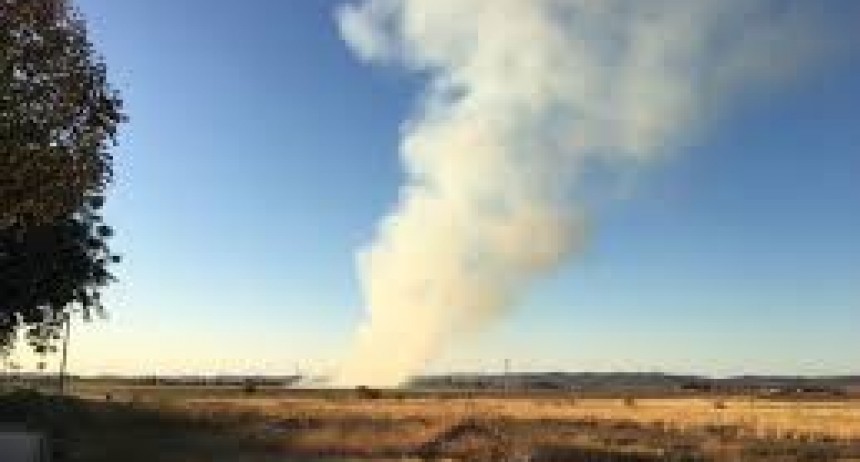 Quema controlada en montes de Fiplasto