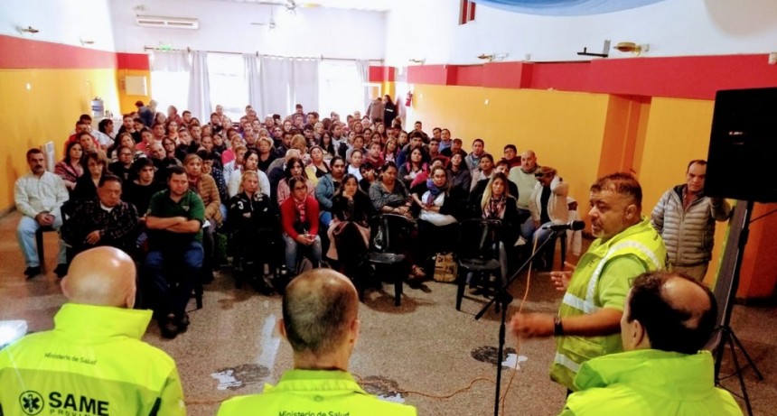 Una multitud se dió cita a la jornada de capacitación del SAME