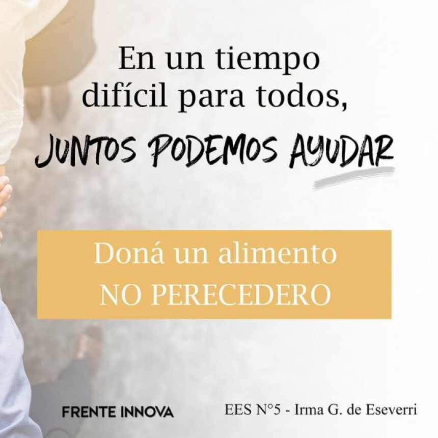 Villa General Savio: Campaña solidaria del Frente Innova