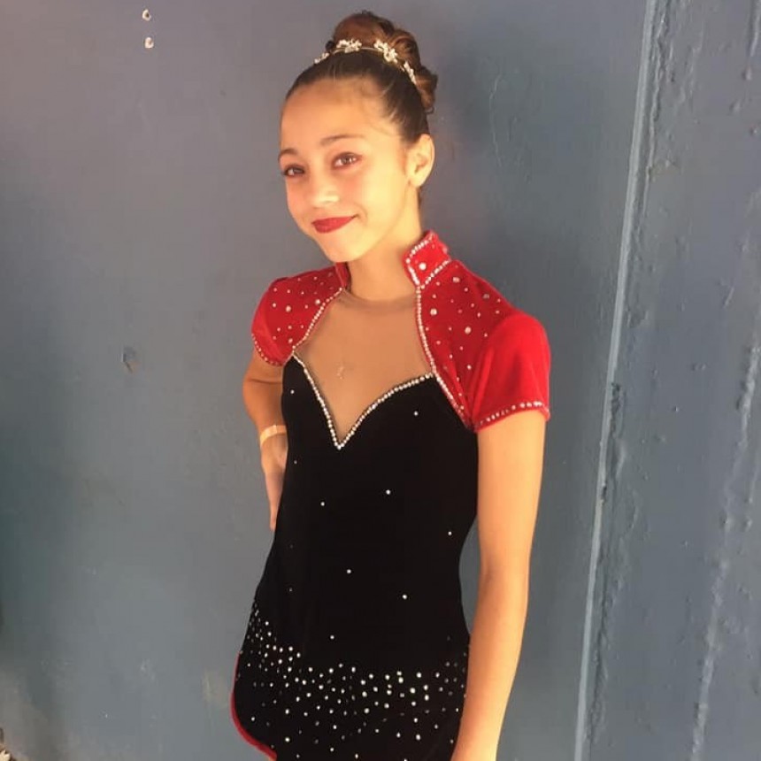 Buen desempeño de Alma Cesaretti en el Nacional de Patín