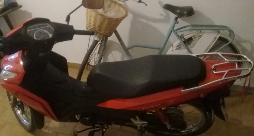 Se robaron una moto del hospital Gomendio