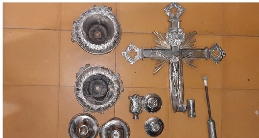Esclarecen y recuperan lo robado en la iglesia San Francisco Javier