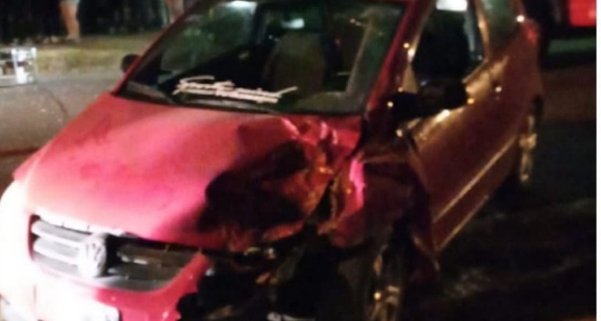 Violento accidente en Avenida San Martín