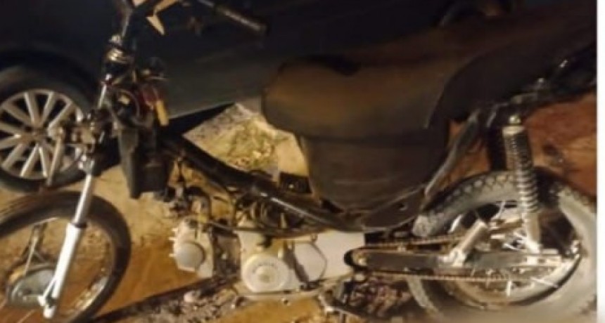 La Policía recuperó una moto robada en Villa Ramallo en la ciudad de Ramallo