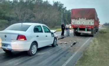 Accidente en el camino de la Costa