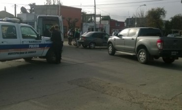 Choque en el centro de Ramallo