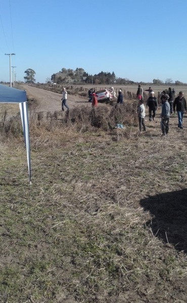 Accidente sin consecuencias en el Rally 