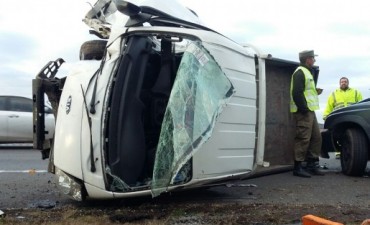 Violento accidente en el kilómetro 187 de la ruta 9