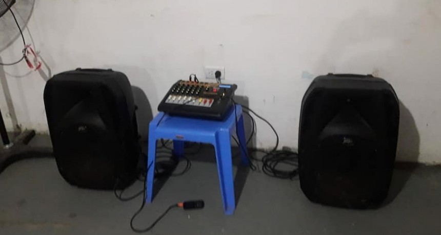 Robaron un equipo de audio