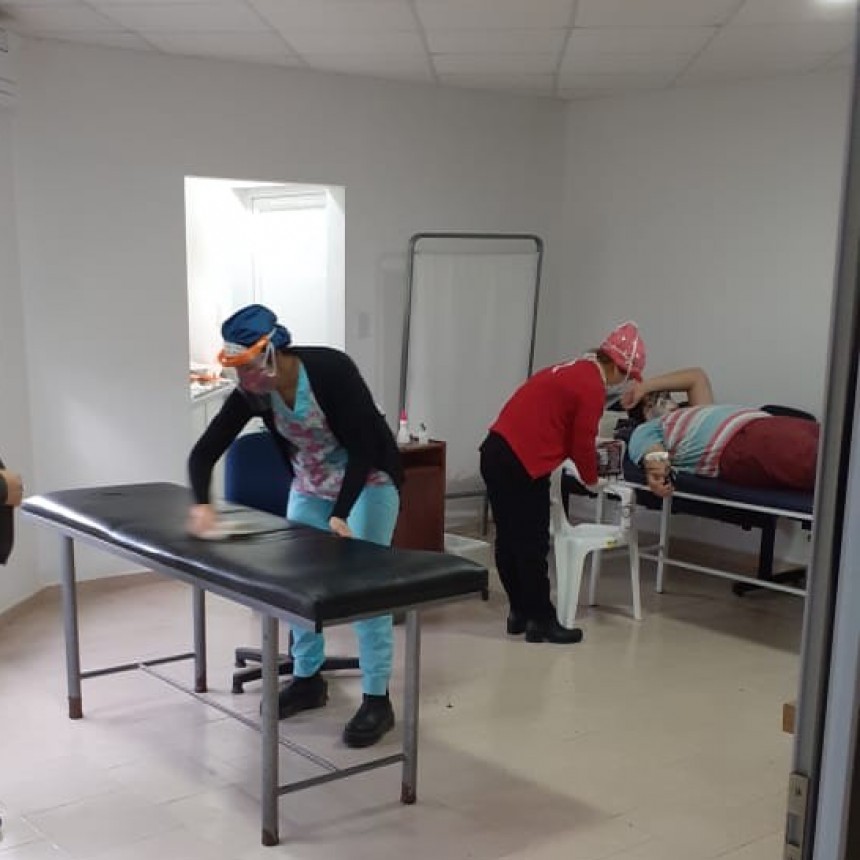 Campaña de donación de sangre. 