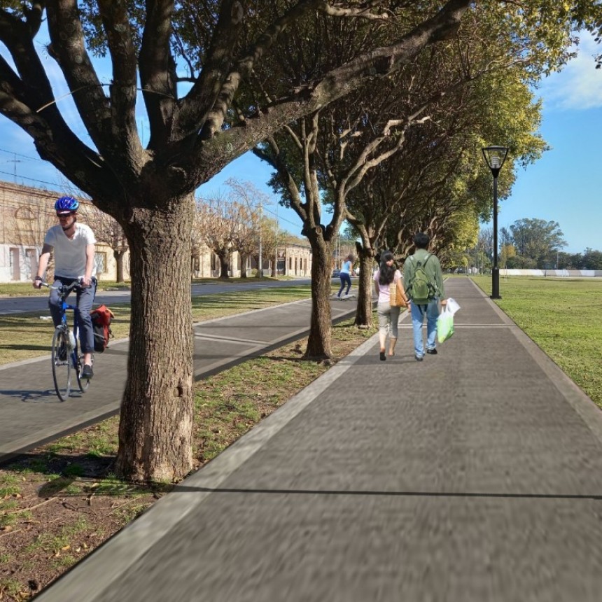 Villa Ramallo: Mejoras en el paseo de la Estación