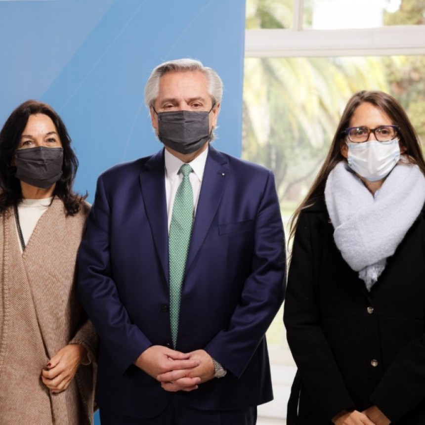 Alberto Fernández y Elizabeth Gómez Alcorta participaron del cierre del Foro Generación Igualdad