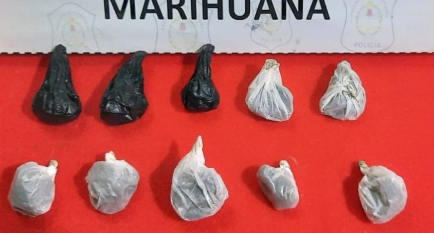 Aprehendido con marihuana