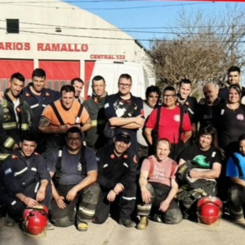 Reconocimiento y homenaje a los bomberos de Ramallo