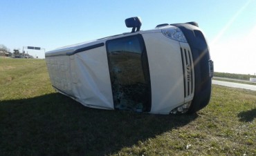 Vuelco en ruta 9