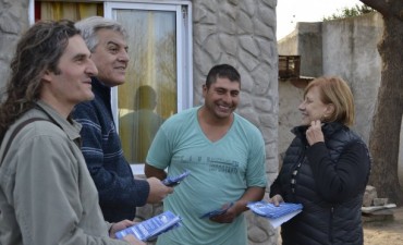 La diputada provincial Graciela Rego acompa&ntilde;o a Sergio Heredia por el barrio Avellaneda