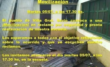Villa General Savio se moviliza
