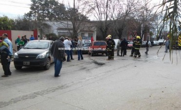 Choque en Avenida San Martín 