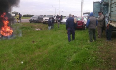 El Paro del transporte también se hizo sentir en Ramallo