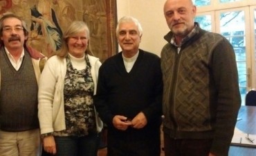 Roberto Pineda estuvo junto a Monseñor Lozano