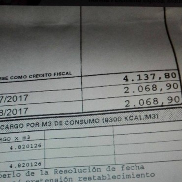 El gas... por las nubes!!!