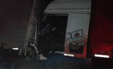 Accidente de camiones en el kilómetro 205