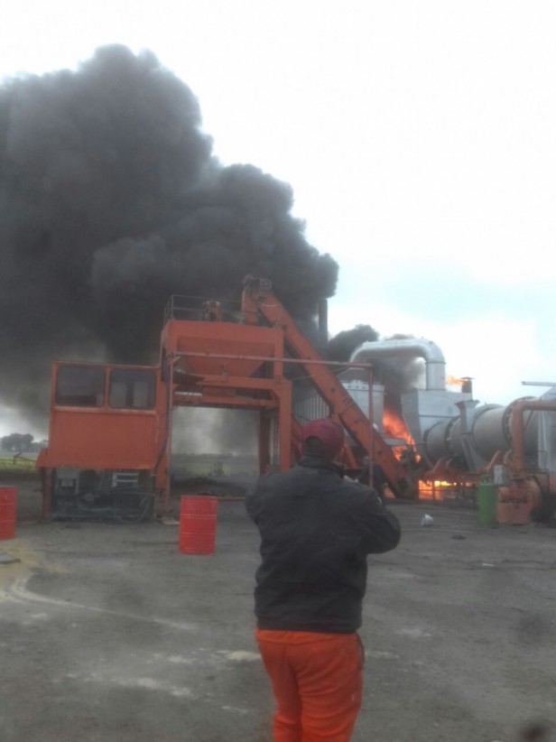Incendio en la ruta 51