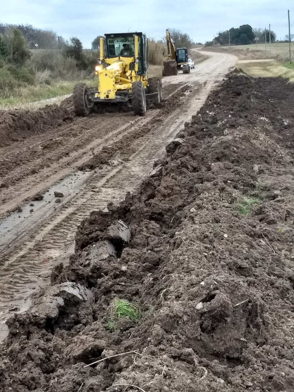 Obras en la ruta 1001