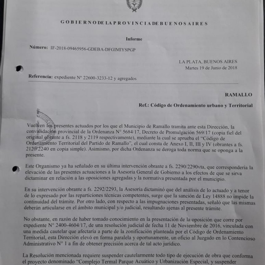 Llegó el COUT con estas observaciones