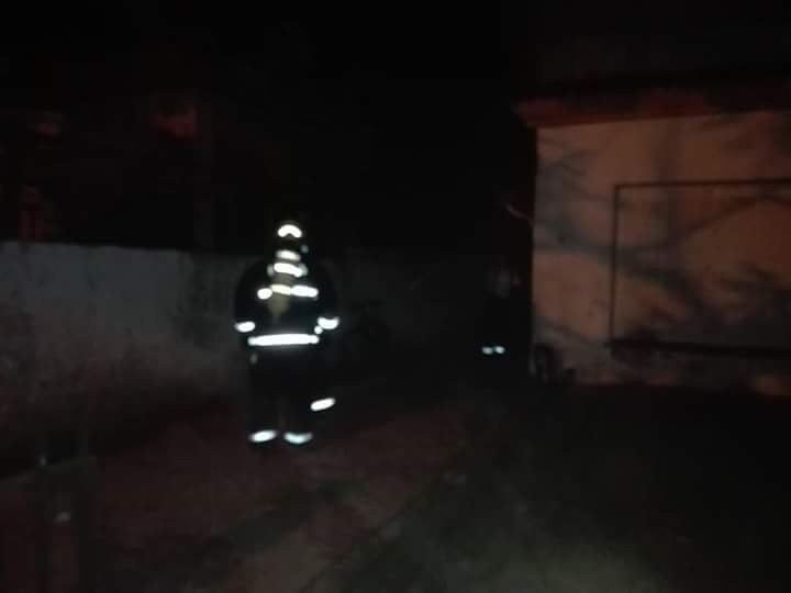 Incendio de una vivienda en Artigas y Juan B. Justo
