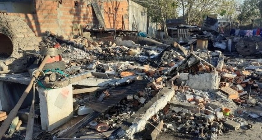 Incendio de una vivienda con pérdidas totales