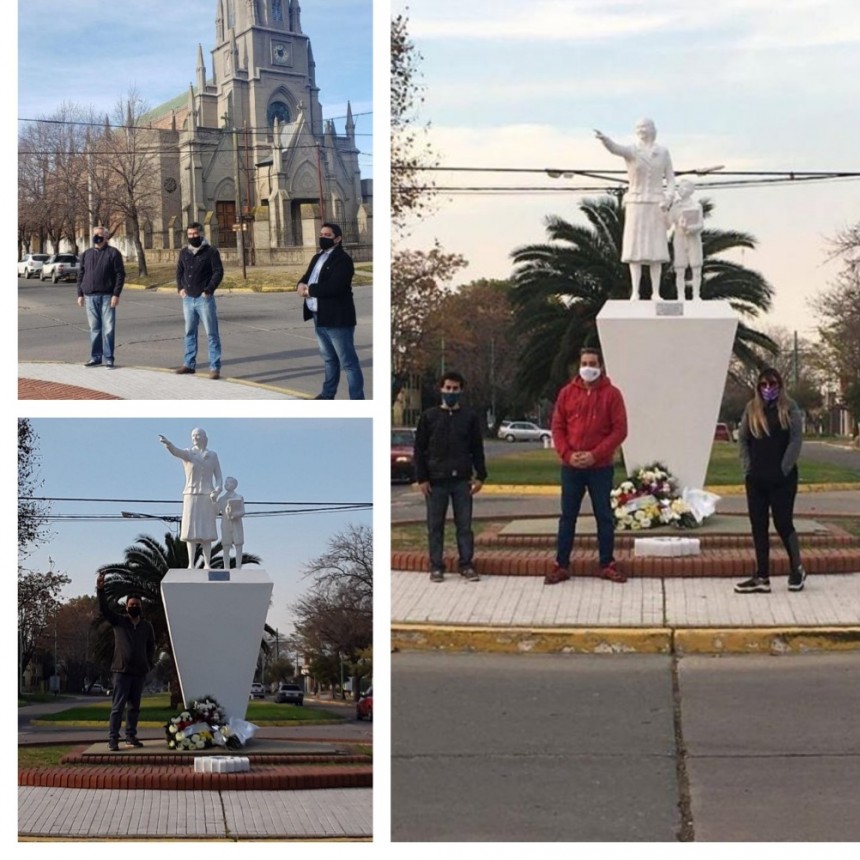 Un sector del arco político local recordó la figura de Evita