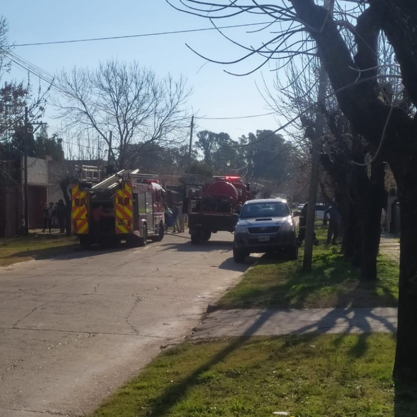 Bomberos sofocó un siniestro en un predio de Villa Ramallo