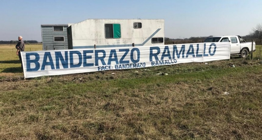 Una delegación de productores ramallenses participaron de la protesta