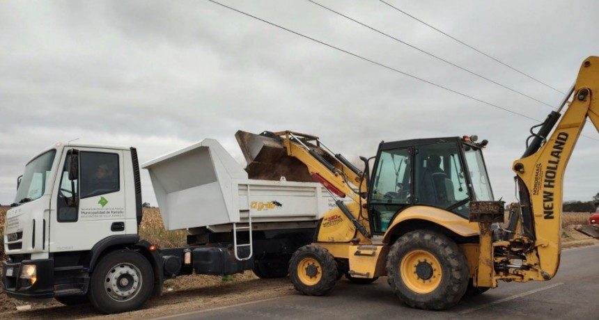Realizaron tareas de reacondicionamiento en el camino de la Costa