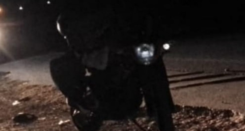 Perdió el control de la moto mientras viajaba por ruta 9