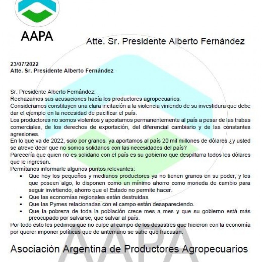  “Es su gobierno el que despilfarra todos los dólares que ingresan”