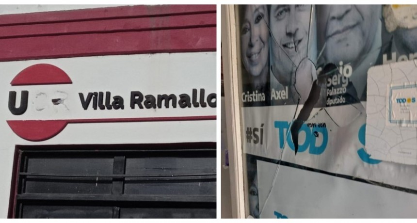 Atacaron un local partidario de La Cámpora y el Subcomité Radical de Villa Ramallo
