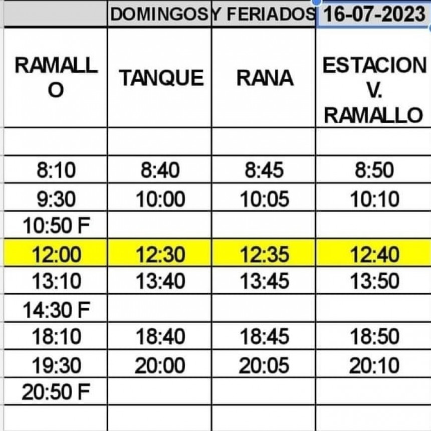  Línea 500: Incorpora nueva frecuencia a partir de este domingo