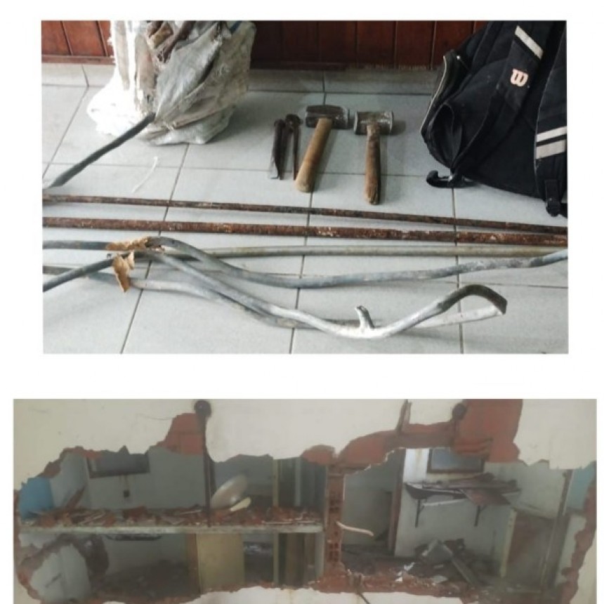 Robo de cañería de plomo en una vivienda deshabitada, dos sujetos fueron aprehendidos