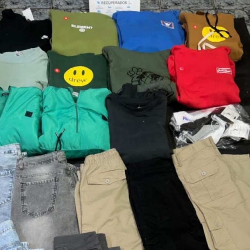 Robo esclarecido: Recuperan mercadería sustraída de una tienda de ropa