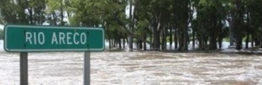 Ahora:Por el desborde del río Areco, cortaron la ruta 9