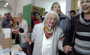 Fueron a votar con 99 y 92 años