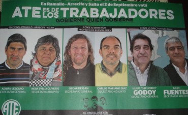 Este miércoles se presenta en la Sociedad Italiana de Ramallo la lista verde de ATE