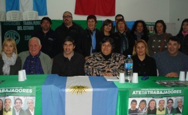 ATE: Se presentó la lista verde en Ramallo que participará de los comicios