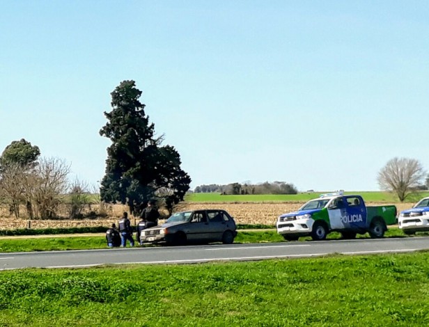 Operativo policial en ruta 9