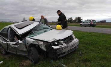 Violento accidente en ruta 9