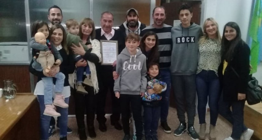 Avelino Verón fue declarado Ciudadano Ilustre de Ramallo